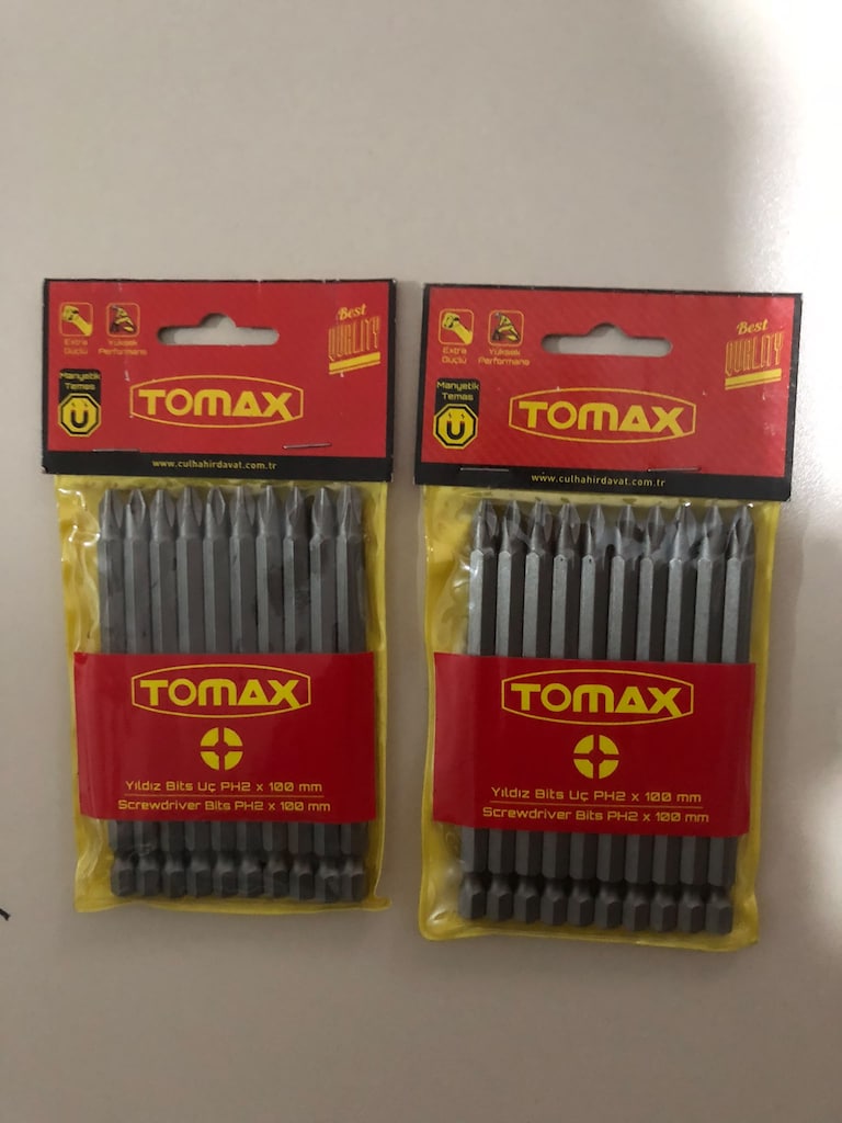 Tomax Yıldız Bits Uç PH2 x 100 mm 2 PAKET - 2