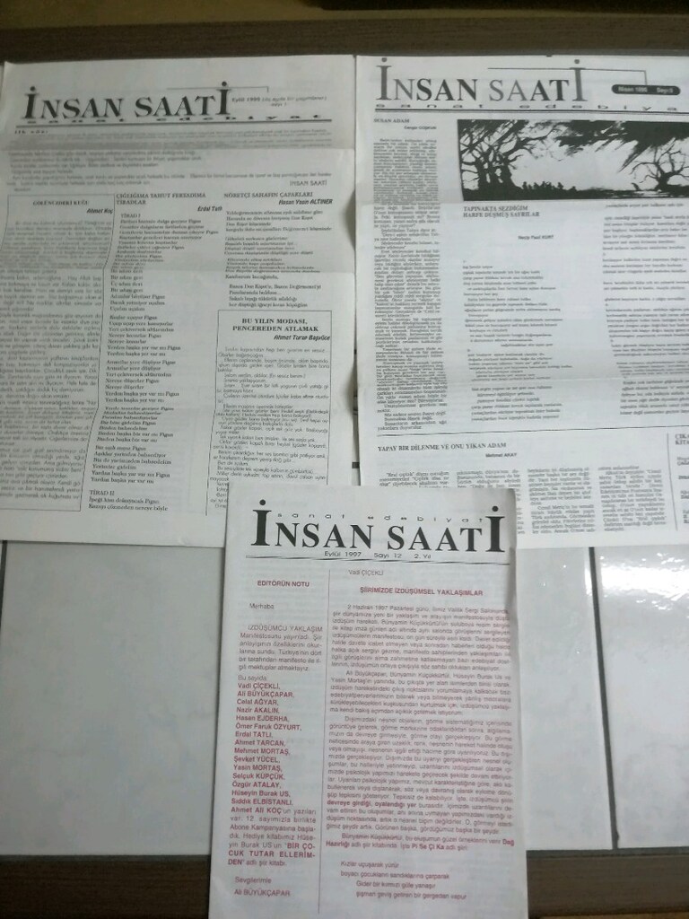 İNSAN SAATİ Dergisi 1995 Sayı 1, 1996 Sayı 5, 1997 Sayı 12 (3adet) - 2