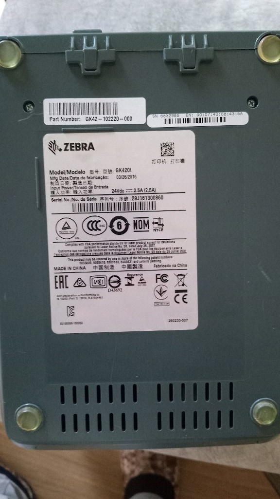 Zebra gk420t barkod yazıcı - 4