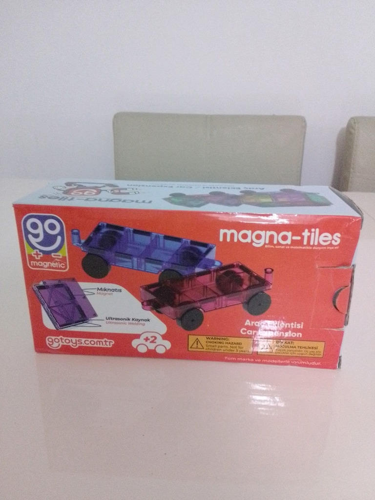 Orijinal Magna -tiles manyetik oyun blokları ve araba eklentisi - 14