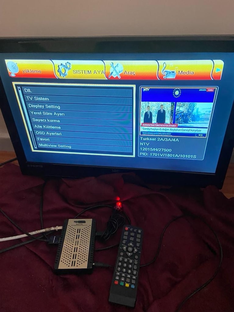 milenyum mln 7700 bütün kanallar yüklü full HD mini uydu alıcı - 7