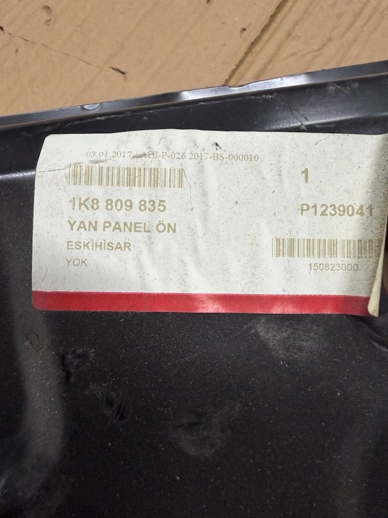 Volkswagen scirocco sol ön kapı direği sıfır orjinal 1K8809835 - 4