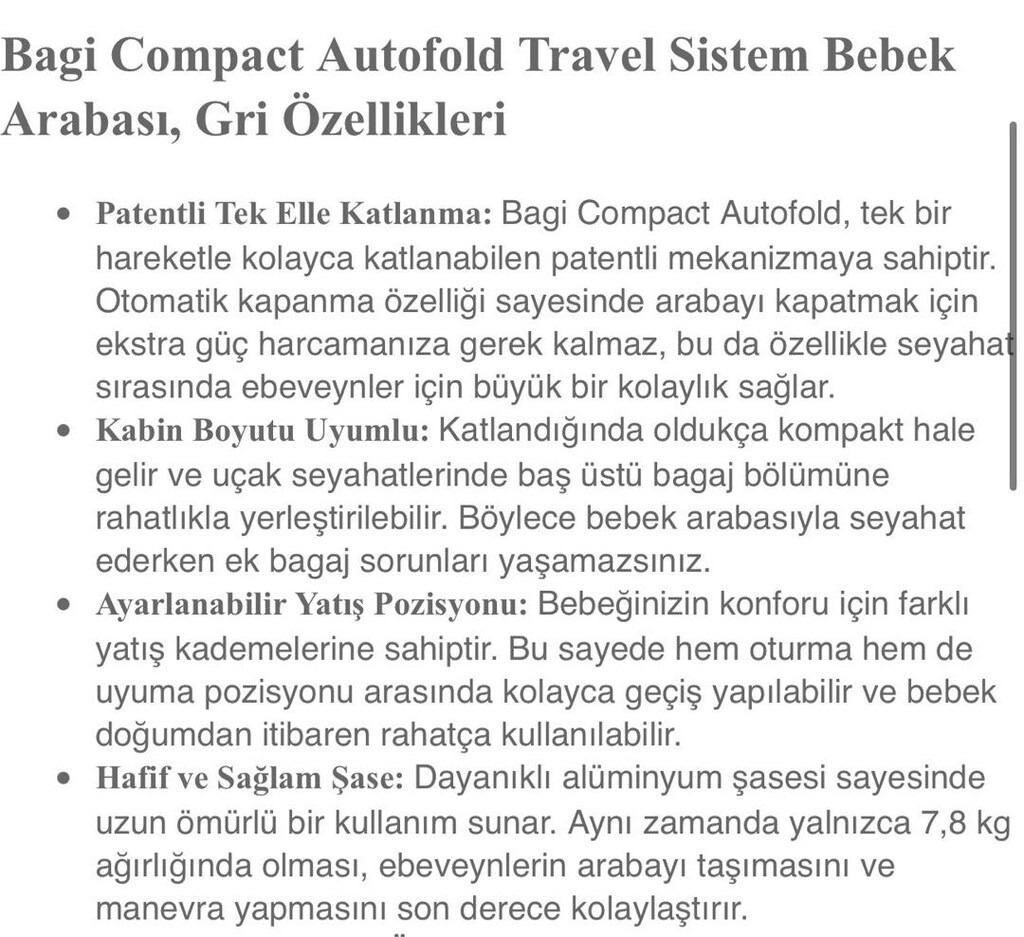 Sıfır Bagi Compact AutoFold + Anakucağı - 10