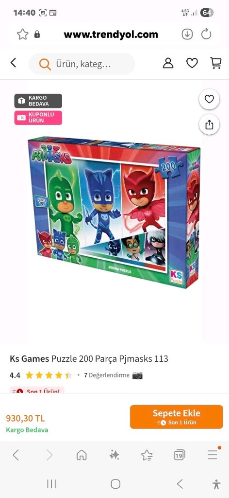 KS Games Puzzle 200 parça Pjmasks 113 - 8