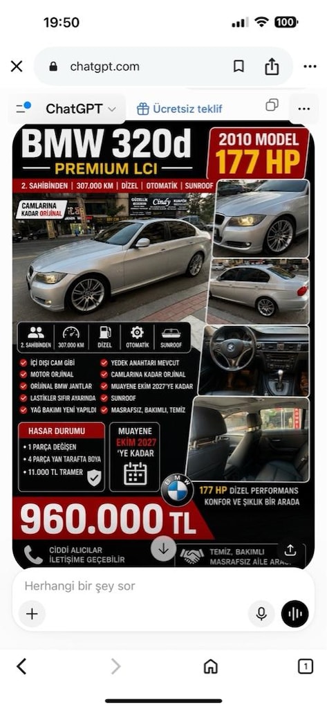 BMW 320 dizel premıum Lci 177 HP - 7