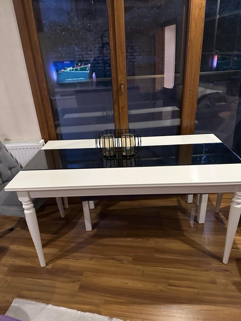 ikea beyaz ingatorp masa - 2
