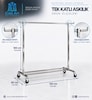 Tekstil Askılık / Tek Kat Askılık / Gömlek Askı Standı / Eşşek Askılık - 6
