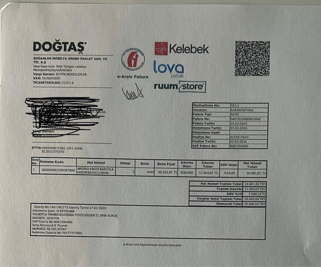 SIFIR ÜRÜNDÜR! DOĞTAŞ kelebek mobilya - 2