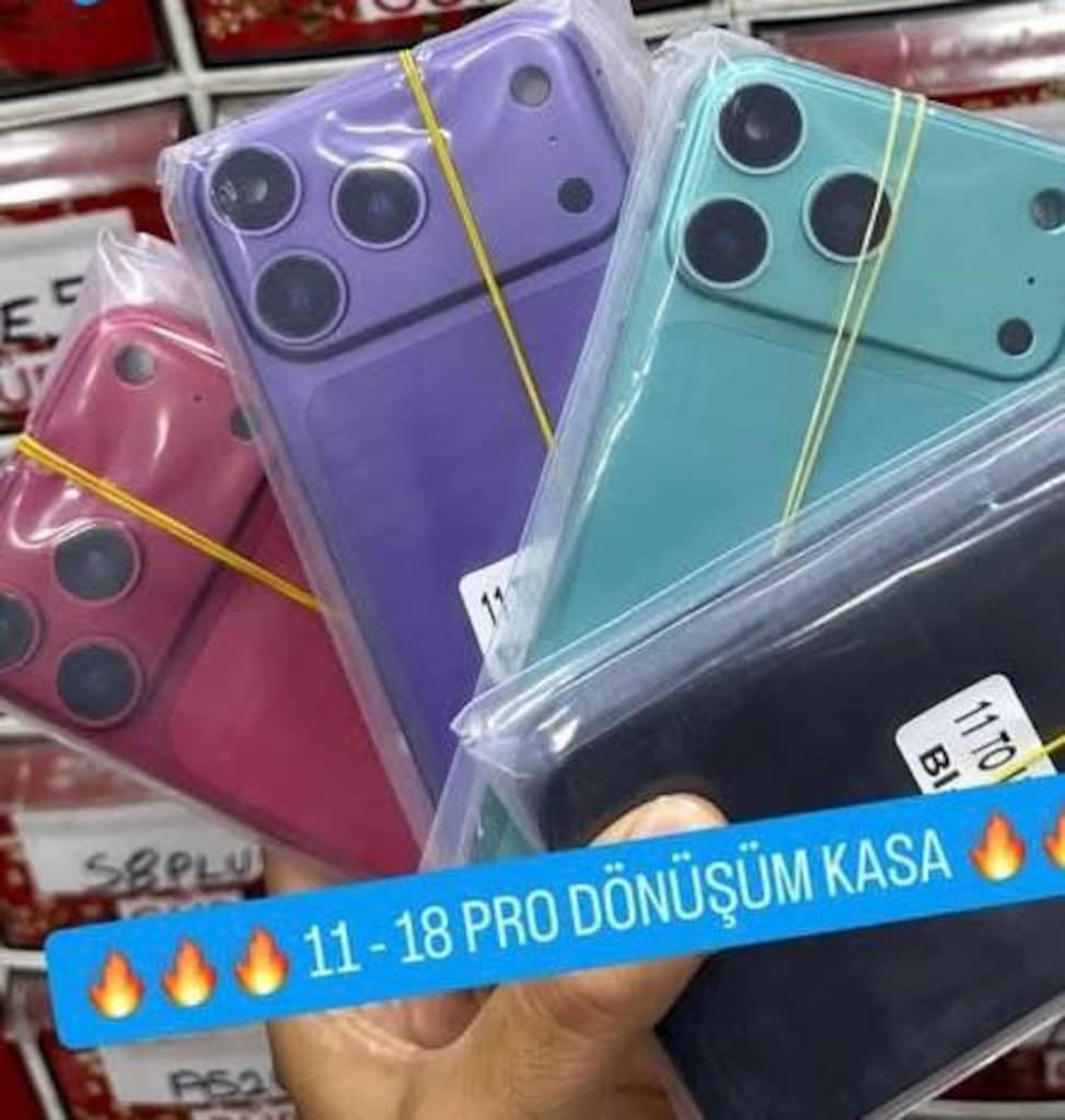 iPhone 11 Uyumlu 18 Pro Dönüşüm Kasası 11 den 18 Pro ya Çeviren Kasa - 3