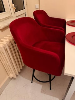 4 Adet Kırmızı Bar Sandalyesi- Özel Tasarım