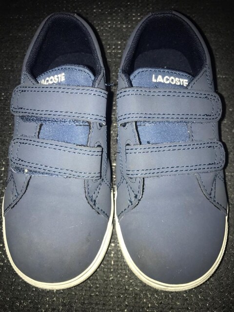 lacoste orjinal 26 numara çocuk lacivert renk ayakkabı
