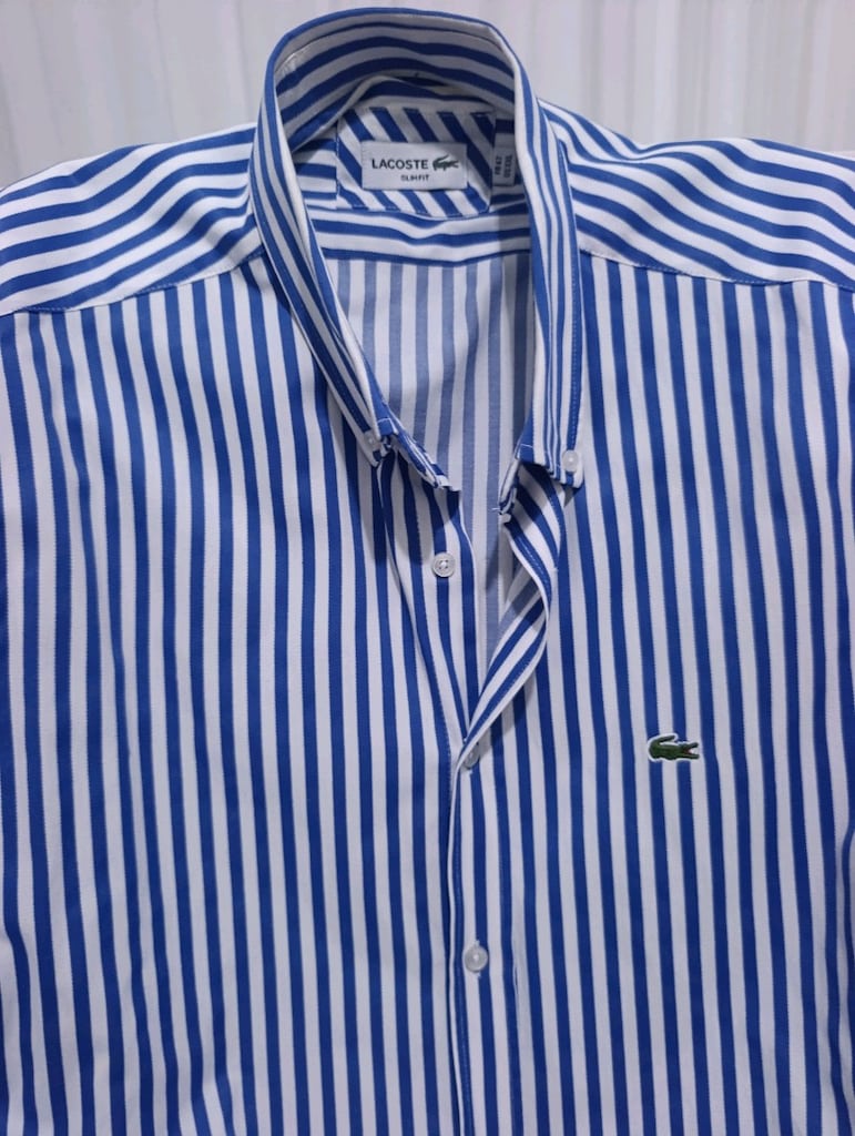 Lacoste Lacivert Çizgili Gömlek - 10