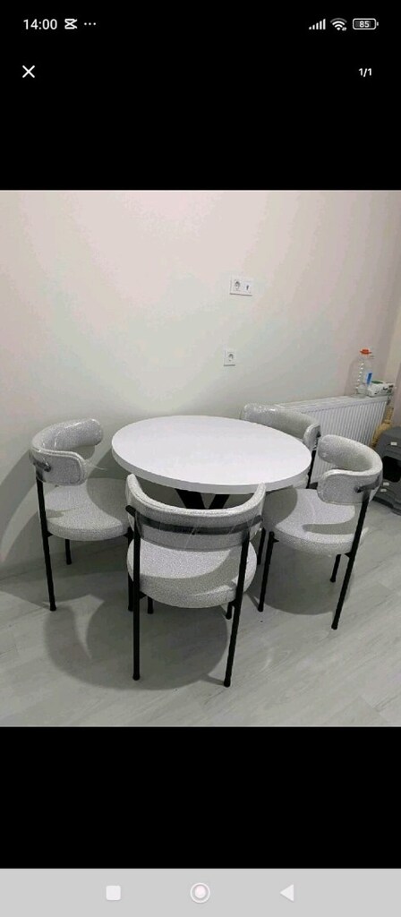 Sıfır ürün 4 kişilik masa sandalye kapıda ödeme ücretsiz kargo - 2