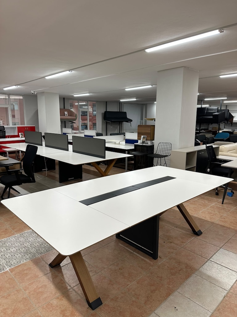 KLAS OFİS ÜSKÜDAR 260x125 NURUS BEYAZ TOPLANTI MASASI İKİNCİ EL - 3