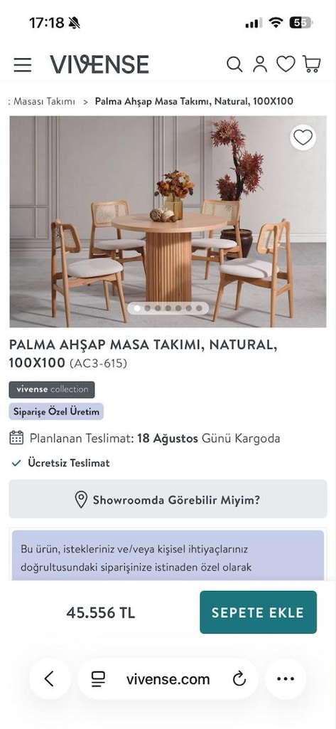 SIFIR GİBİ AHŞAP YEMEK MASASI SANDALYE TAKIMI - 11