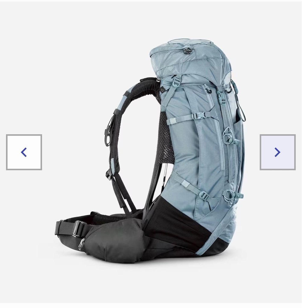 Dechatlon Forclaz 45+10 L trekking çantası