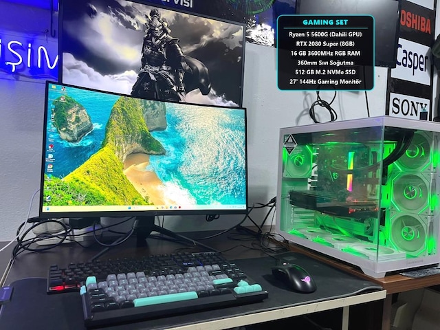 RYZEN GARANTİLİ ÜST DÜZEY MASAÜSTÜ BİLGİSAYAR GAMİNG PC FULL SET