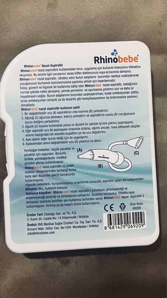 Rhinobebe Ekstra Yumuşak Uçlu Nazal Aspiratör - 2