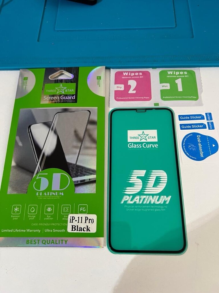 iPhone 11 Pro Ekran Koruyucu Temper Cam 5D