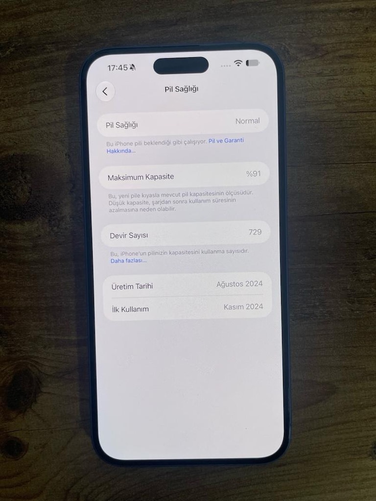 İPHONE 16 PLUS 128 GB PİL SAĞLIĞI 91 YD - 10