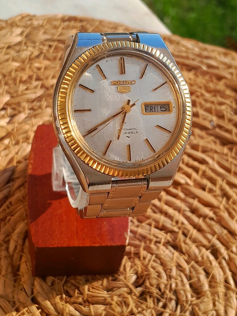 ALTIN KAPLAMA ROLEX BEZEL SEİKO OTOMATİK 7019 KOLEKSİYONLUK - 17