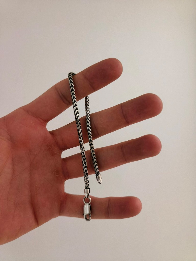 ERKEK GÜMÜŞ KOLYE VE BİLEKLİK - 5