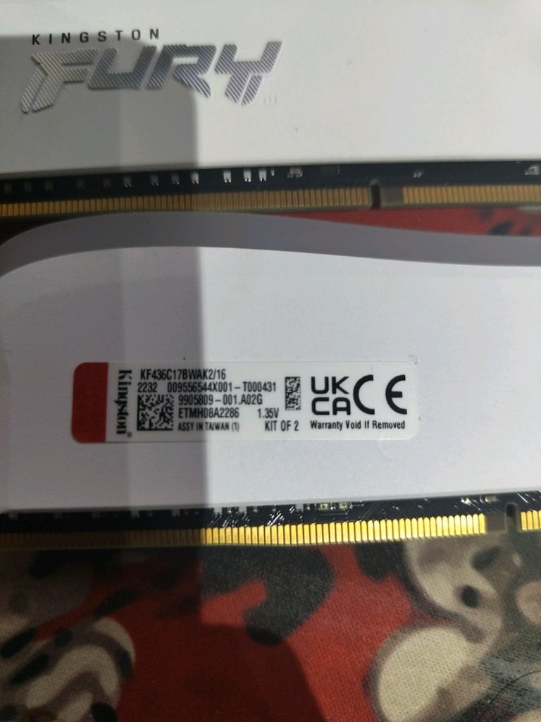 Kingston 2x8GB 3600mhz DDR4 Ram. - 2