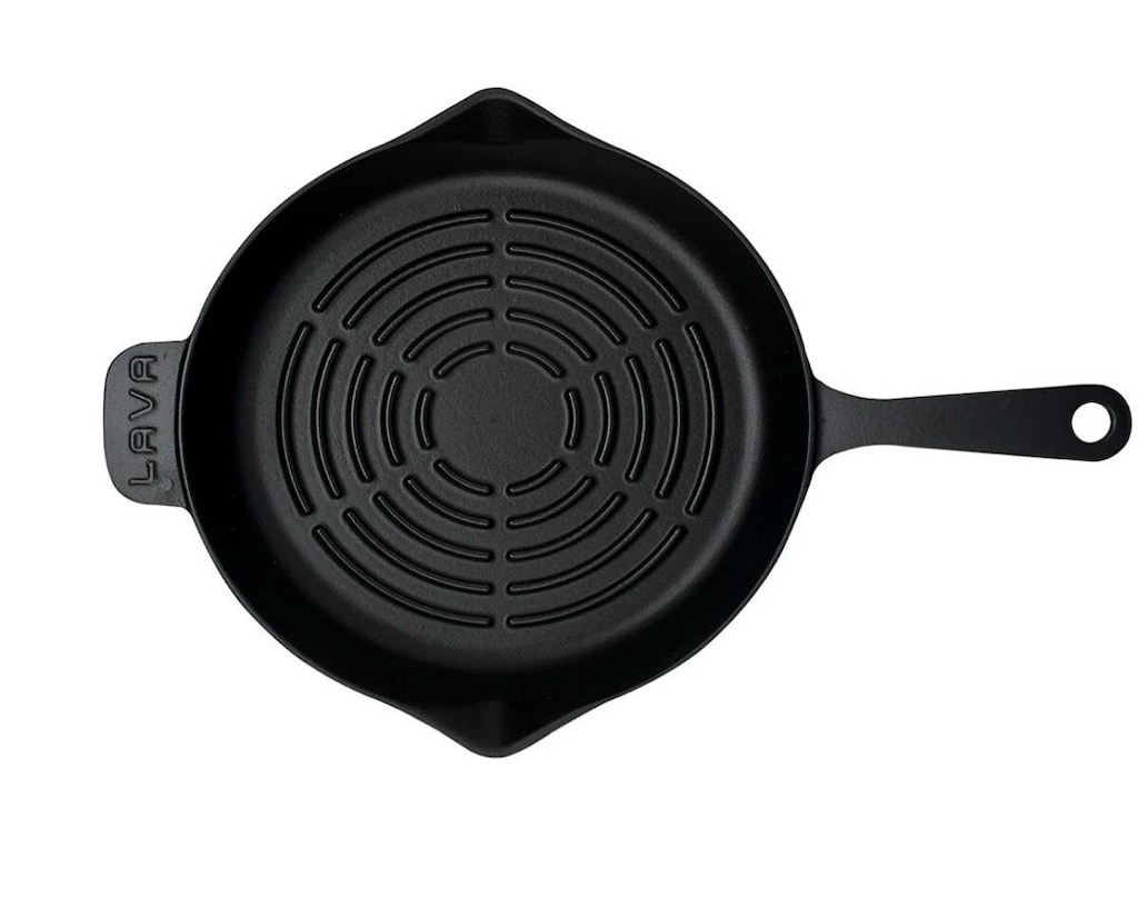 SIFIR AYARINDA: Lava Metal Kulplu Döküm Yuvarlak Izgara Tava (28 cm) - 4