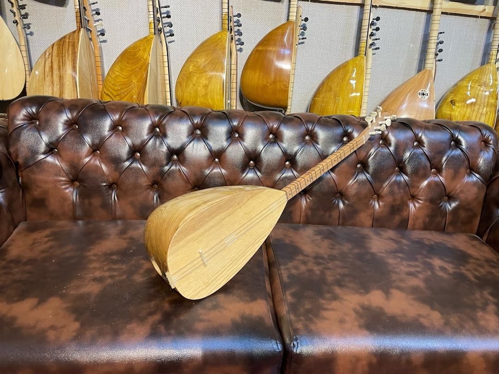 TAM PROFESYONEL 39 TEKNE OYMA KESTANE KISA SAP BAĞLAMA SIFIR SAZ - 4