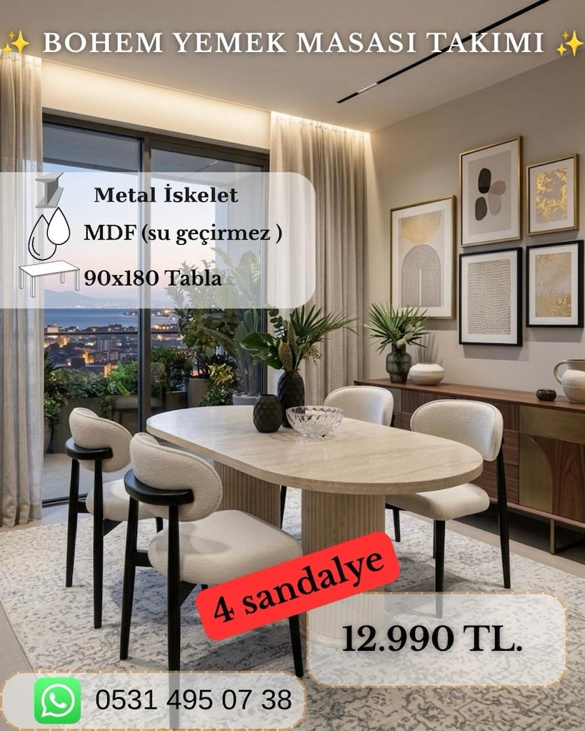 Bohem Masa Sandalye - 3