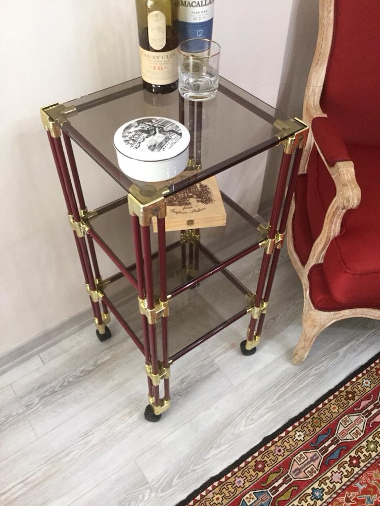 Vintage İçki Bar Servis Arabası - 2
