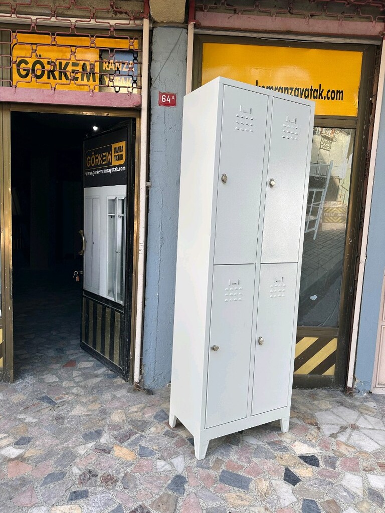 4 KAPILI METAL SOYUNMA DOLABI ÜCRETSİZ TESLİMAT KAPIDA ÖDEME - 5