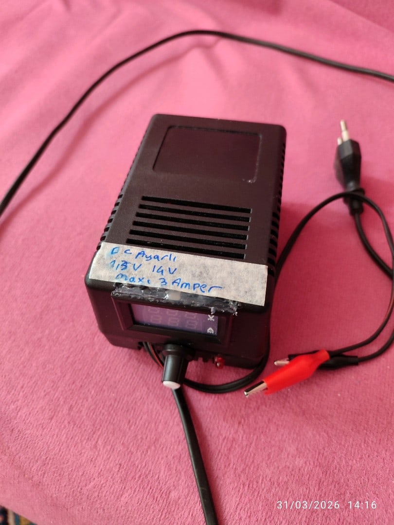 ayarlı dc1.3 14volt mak3amper göstergeli adaptör 850tl - 3