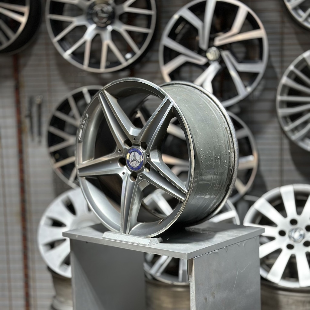 18 inç 5x112 Mercedes W205 AMG OEM Jant Takımı 7,5-8,5 Offset - 3