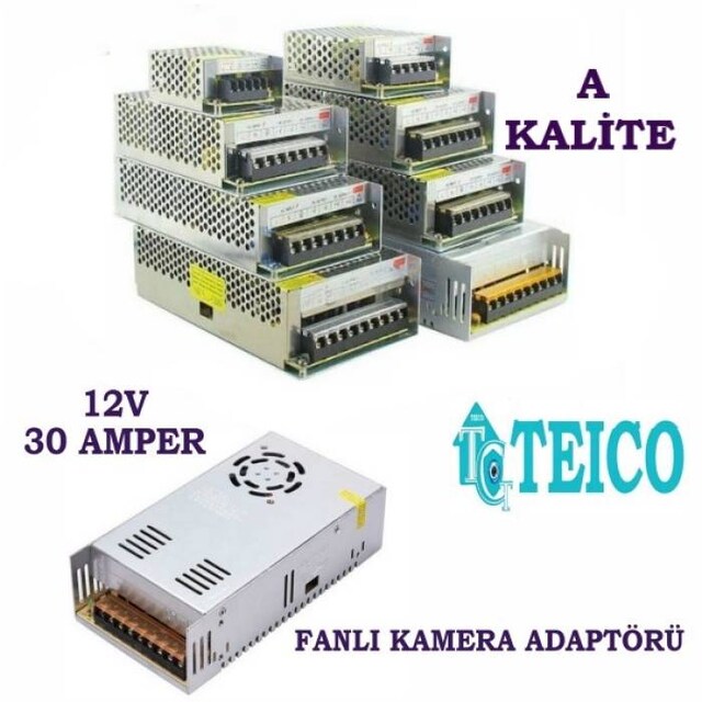 Cortex 12V 30 Amper Metal A Kalite Kamera Adaptörü Cortex-1230