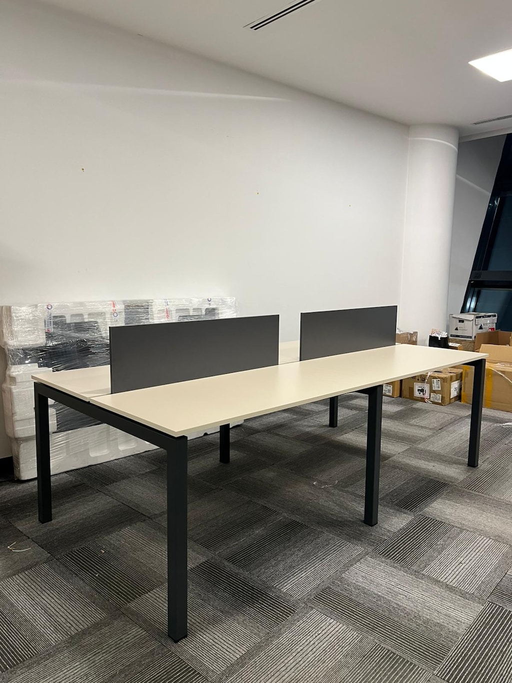 PANELLİ ÇALIŞMA MASASI / ÇOKLU PERSONEL MASASI / ARAL OFİS - 7