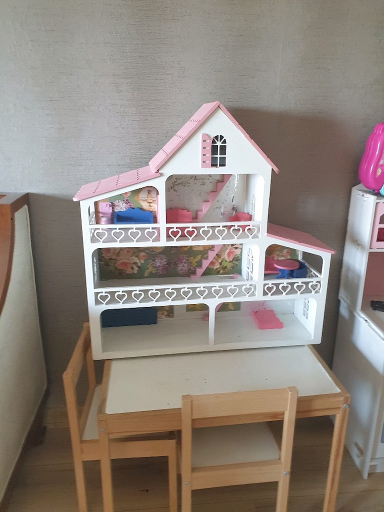 Ahşap Oyuncak Evi Barbie Evi - 13