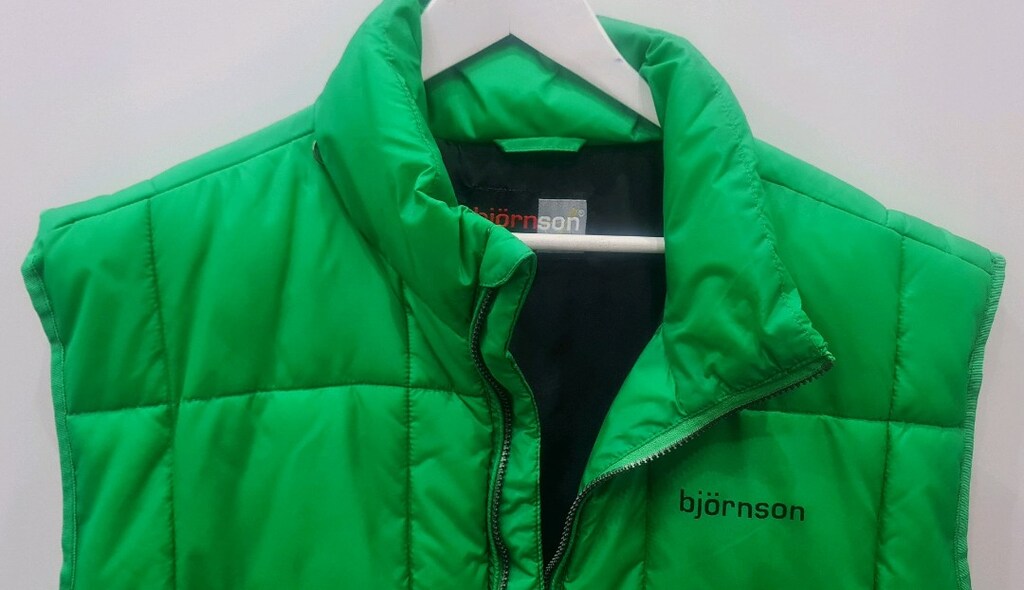 Björnson kolsuz yeşil 3 XL şişme yelek. Rüzgar ve su geçirmez - 3