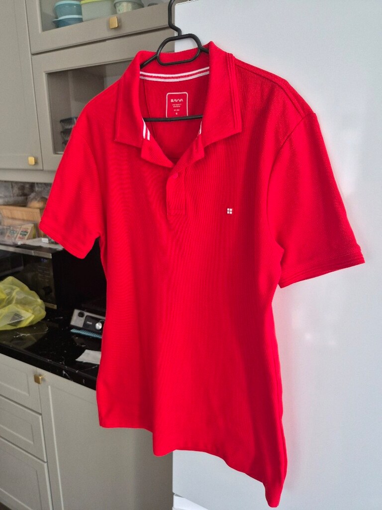Avva Kıvrılmaz Polo Yaka %100 Pamuk Basic T-Shirt