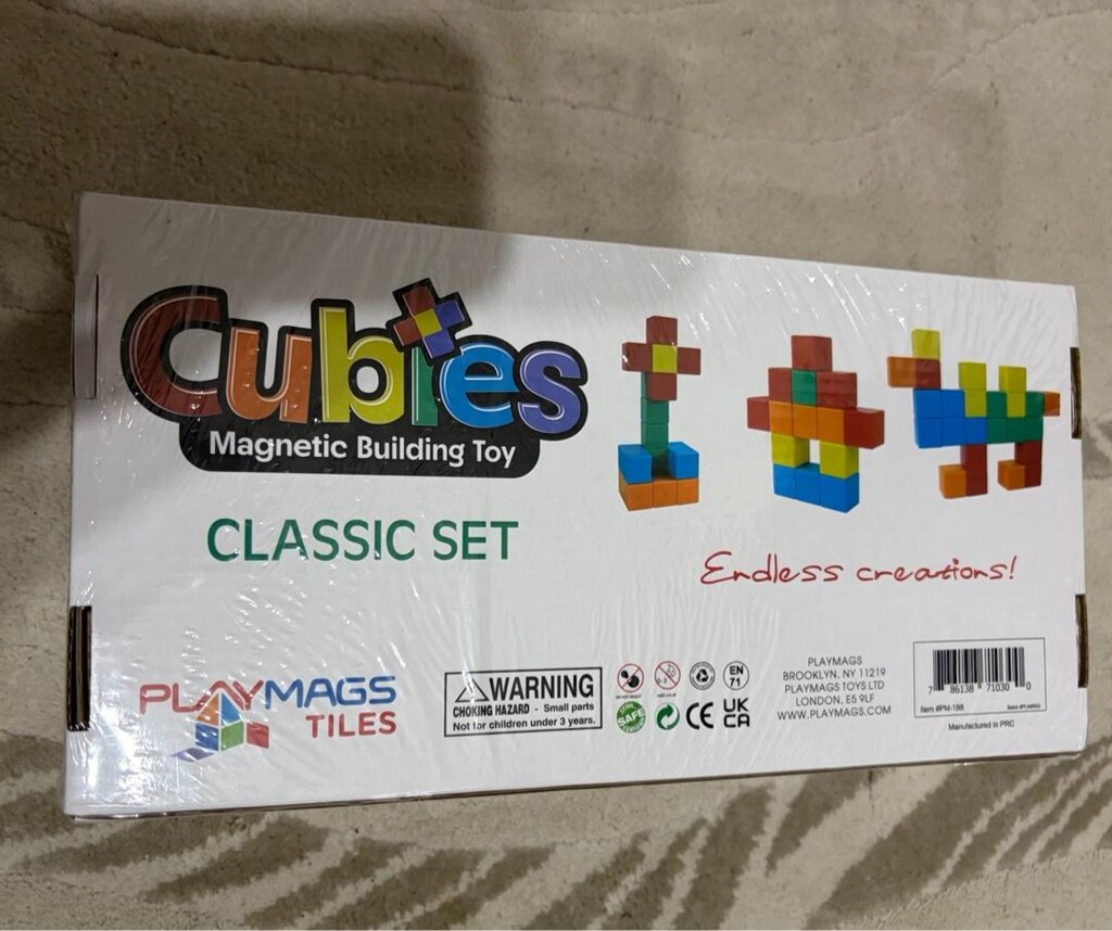 cubies magnetic building toy 64 pieces - 2