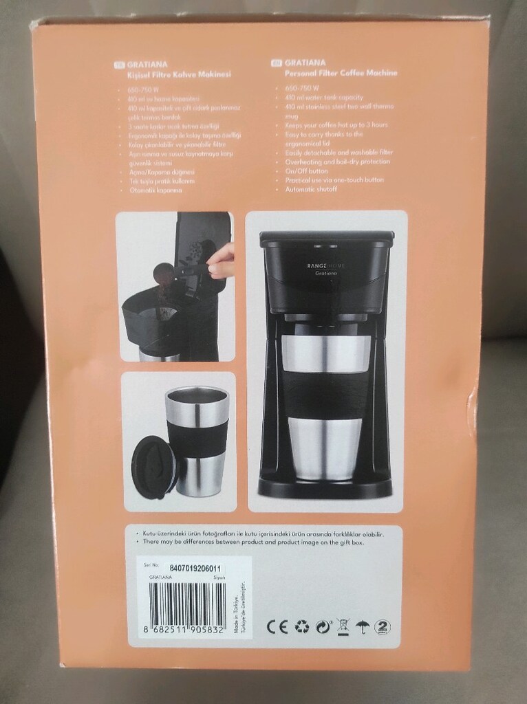 Filtre kahve Makinesi Range Gratiana - 2
