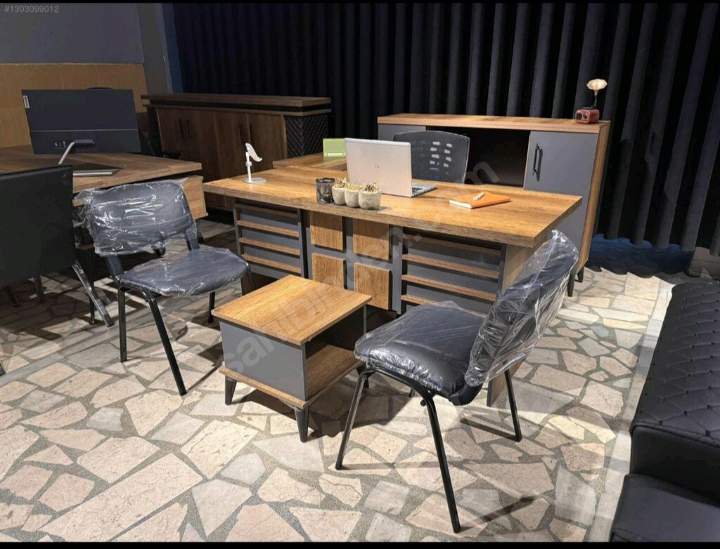 ofis çalışma masa koltuk takımı.7 parça - 2