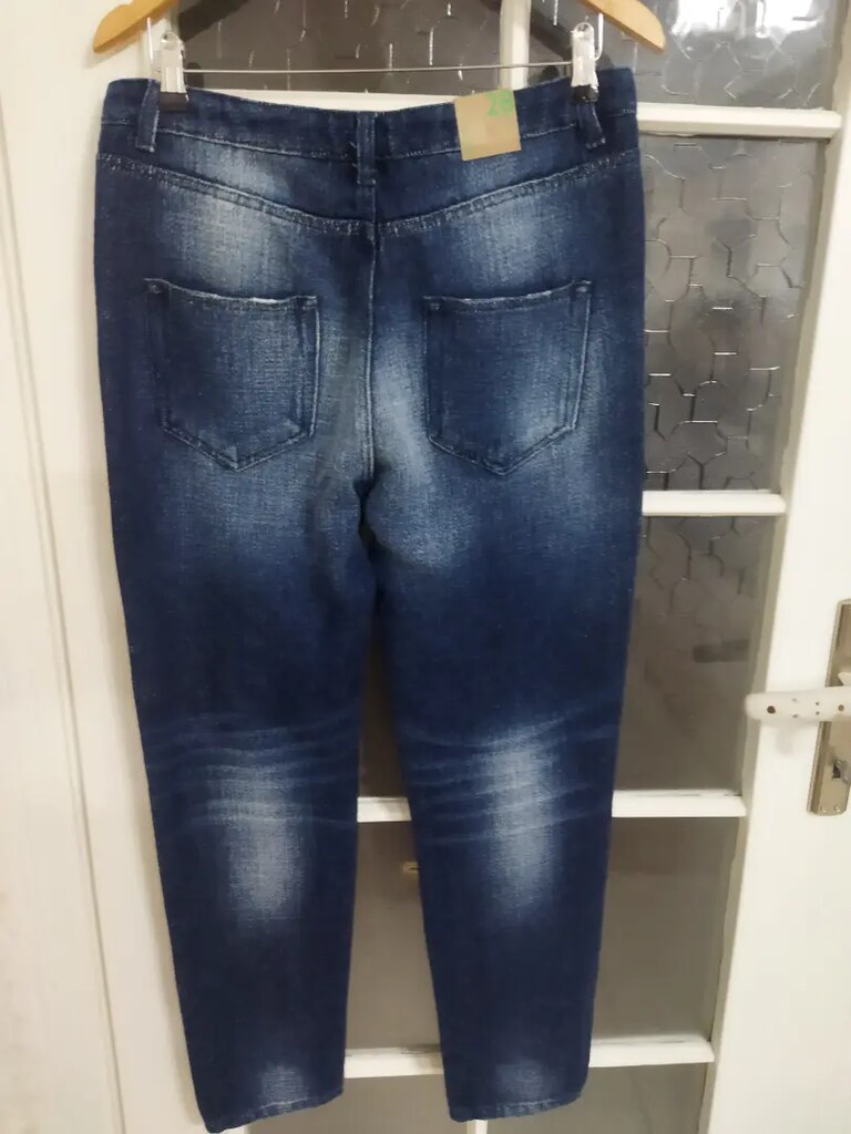 Bayan yırtık kot pantolon sıfır kullanılmamış - 7