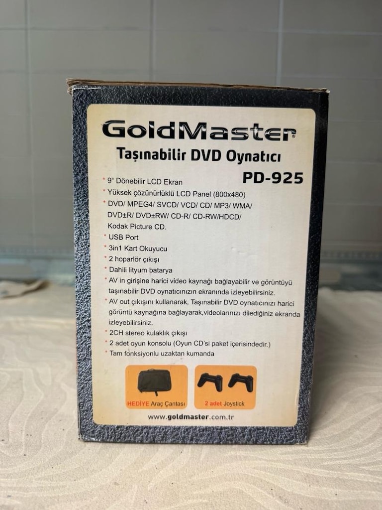 GoldMaster PD-925 Taşınabilir DVD Oynatıcı & Oyun Konsolu - 2