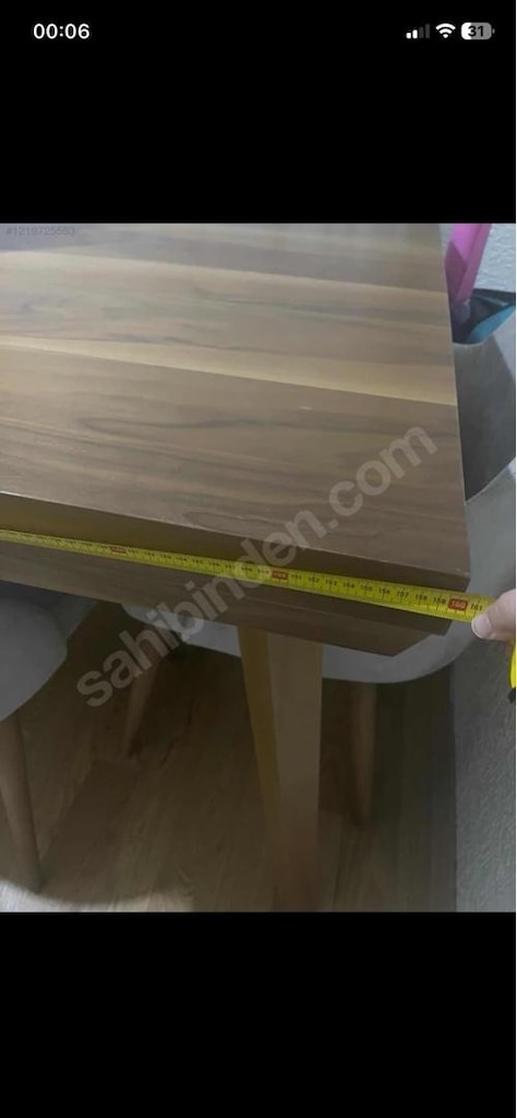 Tertemiz sıfır ayarında yemek masası taş gibi - 3