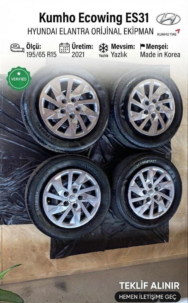 HYUNDAİ ELENTRA ORİJİNAL JANT LASTİK TAKIMI