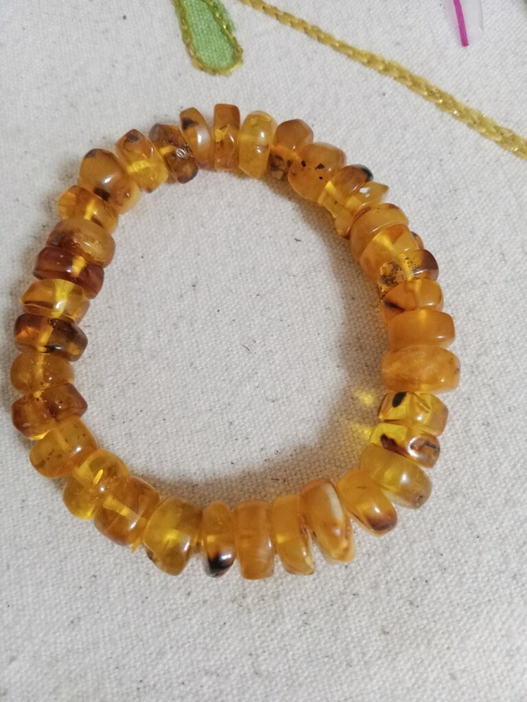 Damla Kehribar bileklik 21 cm 20 gram - 5