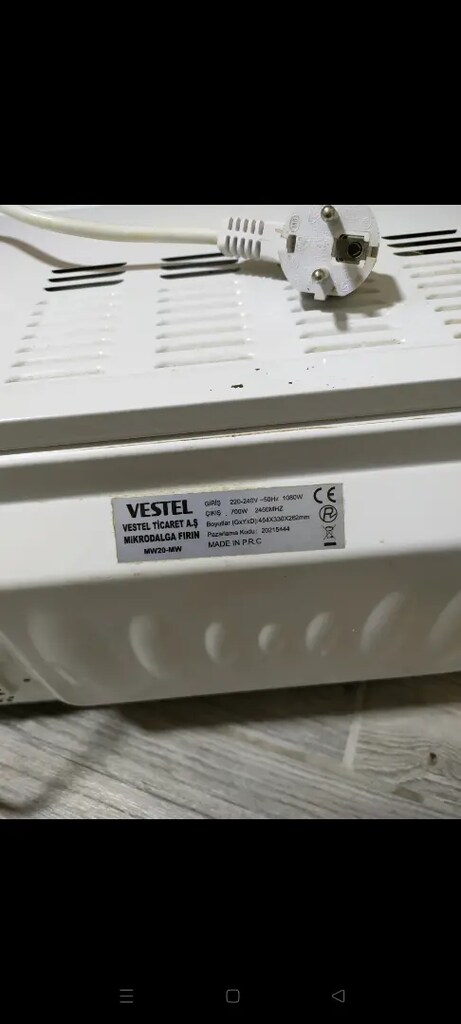 VESTEL mikrodalga fırın - 6