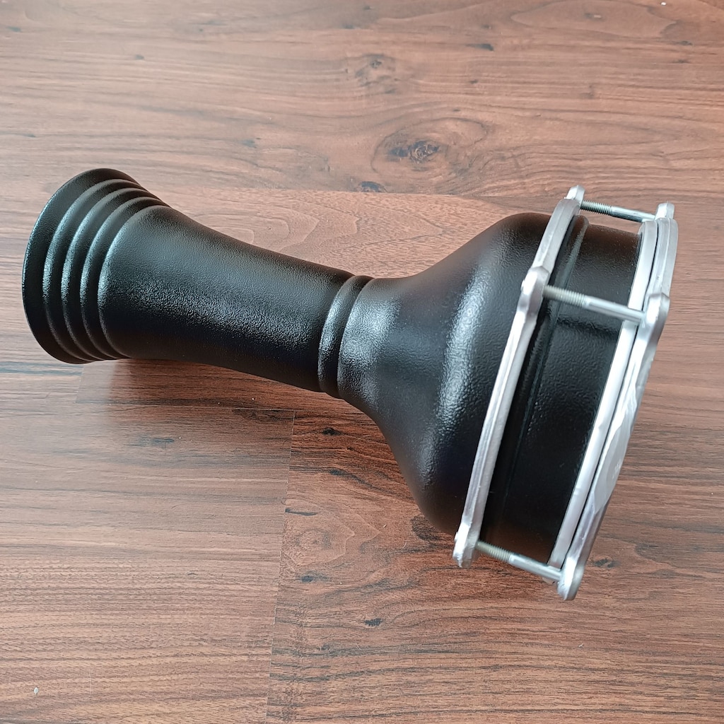 Alüminyum darbuka 18x32 cm, siyah ve kılıfı ile - 4