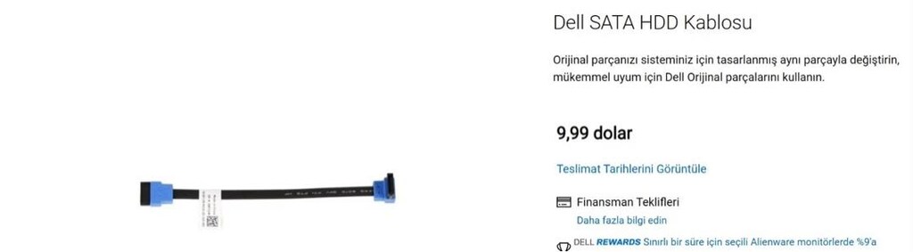 SATA HDD Kablosu (10 cm) 2 Adet Fiyatıdır. - 5